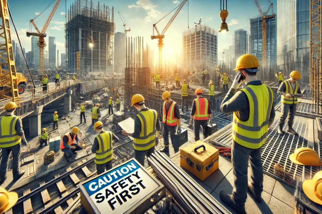 Trabajadores en la obra