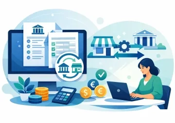 Autonomo mirando portatil